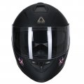 Triangle Full Face Motorcycle Helmet Dual Visor Biohazard Street Bike Helmets For Men Dot Approved Large Matte Pink 