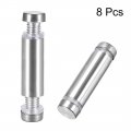 Uxcell 1 2 Dia X 1-3 4 12x44mm Double Head Standoff Screws Acrylic Glass Nails 8pcs