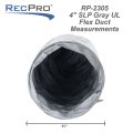 Recpro Rv 4 Inch Flexible Air Duct Hose 25 Long Flame Resistant Direct The Airflow Of Furnance