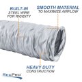 Recpro Rv 4 Inch Flexible Air Duct Hose 25 Long Flame Resistant Direct The Airflow Of Furnance