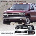 G-plus Led Drl Headlights Compatible With 1999-2002 Chevy Silverado 1500 2500 2001-2002 1500hd 2500hd 3500 Driver Side