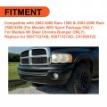 Ecotric Front Lower Bumper Valance Air Deflector Dams Compatible With Dodge 2002-2008 Ram 1500 2003-2009 2500 3500 Replace For