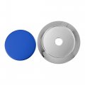 Acropix 70mm Dia 6 Clips Wheel Tyre Center Hub Caps Covers For Vehicle Silver Tone Gloss Blue Pack Of 4