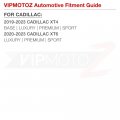 Vipmotoz Full Led Strip Front Side Marker Lights Fender Parking Lamps Compatible With 2019-2023 Cadillac Xt4 Chrome Housing