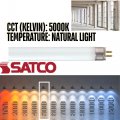 Satco S8432 30 Case Pack 17 Watt T8 Fluorescent 5000k Natural Light 82 Cri Medium Bi Pin Base 1400l Linear 23 In Length For