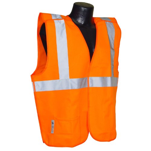 Radians Sv4osxl Class 2 Breakaway Solid Safety Vests Orange Extra Large