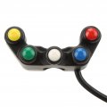 Handlebar Switch 7 8 22mm Universal 5 In 1 Motorcycle Controls Set Handlebar Headlight Hazard Brake Fog Light Horn On Off For