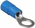 Morris Products 11340 Ring Terminal Nylon Insulated Blue 16-14 Wire Size 10 Stud Pack Of 100 