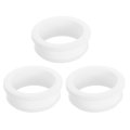 3pcs Rubber Grommets 44 6mm Drill Hole 38 5mm Id Top Hat Grommet White Silicone Plug Gasket For Wiring Automotive 