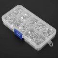400pcs M3 Flat Head Aluminum Rivets Stud Screw Posts Nail Solid Rivet 4mm-16mm For Woodworking Industrial Household