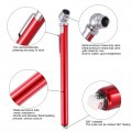 X Autohaux 5pcs 10-100psi Dual Head Stainless Steel Truck Pen Tyre Tire Air Pressure Gauge Grip For Bike Atv Car Suv Large