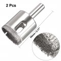 Uxcell 2pcs 28mm Diamond Drill Bit Hole Saw For Glass Tile Marble Fiberglass Ceramic Porcelain Bottles Pots Brick