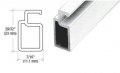 White 1 X 7 16 Heavy Wall Extruded Screen Frame
