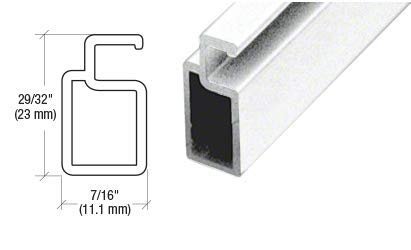 White 1 X 7 16 Heavy Wall Extruded Screen Frame