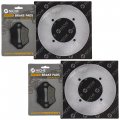 Niche Front Brake Rotor Pad Semi Metallic Kit For Arctic Cat 1436-420 1436-811 1436-808 1436-164