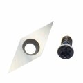 Diamond Tungsten Carbide Insert 32mm Replacement Cutter Knives With Sharp Point Fit For Diy Wood Lathe Turning Detailer Tools 