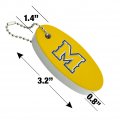 Graphics More Mcneese State University Secondary Logo Floating Keychain Oval Foam Fishing Boat Buoy Key Float