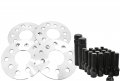 4 Pc 5x112 Mm Hub Centric 20 Wheel Spacers 66 6 Bore Black M14x1 5 Conical Spline Tuner Bolts Aftermarket Wheels Works With 
