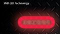 6 Oval Glolight Led Stop Turn Tail Light 22 Super Diode With Grommet And Pl3 Connector Clear Red Leds 