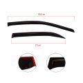 Ocpty 4pcs Tape On Window Visor Fit For 2009-2013 Toyota Corolla Side Deflector Rain Shade Visors