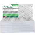 Filterbuy 18x36x1 Air Filter Merv 8 Dust Defense 12-pack Pleated Hvac Ac Furnace Filters Replacement Actual Size 17 50 X 35 0 