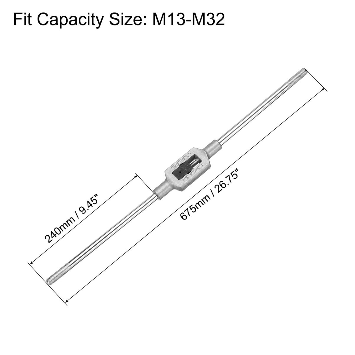 Adjustable Tap Wrench Handle For Metric M13-m32 W1 2-1-1 4 Thread Holder Reamer Hand Tapping Tool Machinist Repair Medium