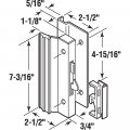 Prime-line Mp1000 Sliding Glass Door Handle Lock Hook Style Surface Mount Aluminum Single Pack