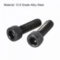 Uxcell 10-24x5 8 Hex Socket Head Cap Screw Bolts 12 9 Grade Alloy Steel 25pcs