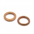 Uxcell 20pcs 30mm Od Metal Motorcycle Exhaust Pipe Muffler Gasket For Gy6 125cc