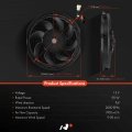 A-premium 12 Inch Slim Fan Pull Universal Electric Radiator Cooling Assembly 12v 90w With Mount Kit