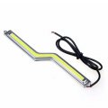 Polarlander 2x Z-shaped Cob Drl Daytime Running Light Fog White Car Modified Led Lamp