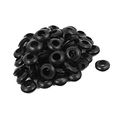 Uxcell Rubber Armature Bar Electric Cable Protector Wiring Grommets 8mm Inner Diameter 68pcs Black