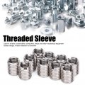 M10 To M8 Thread Reducer 10pcs Insert Nut Repair Sleeve Threaded Bushing Screw Reducing Conversion Tool