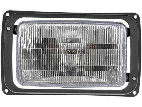 Halogen Headlight Assembly For 1990 To 2005 Mack Ch Front Left And Right Set Forward Axle Clear Lens With Bulbs Included