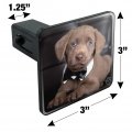 Labrador Lab Puppy Dog Bachelor Bow Tie Tow Trailer Hitch Cover Plug Insert