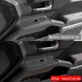 Carbon Fiber Style Window Switch Panel Cover Trim For Tacoma 2024 Made From Premium Abs Material Seamless Fit With Door Armrest