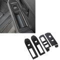 Carbon Fiber Style Window Switch Panel Cover Trim For Tacoma 2024 Made From Premium Abs Material Seamless Fit With Door Armrest