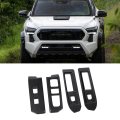 Carbon Fiber Style Window Switch Panel Cover Trim For Tacoma 2024 Made From Premium Abs Material Seamless Fit With Door Armrest