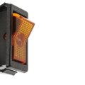 Rocker Switch Snap Fit Mounting Type Blade Terminal Rectangle Connector Amber Indicator Light Functions 16 Amperage Rating 