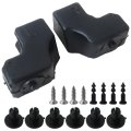 A Pair Of Tailgate Upper Rubber Bushing Bumpers Replacement With 2 Extra Bumper Clips Ford F-550 Super Duty 2017-2022 Replace 