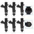 Fuel Injector Ocpty 6 Pcs 4 Holes Replacement Injectors Engine Part Fit For 07-10d Explorerd Sport Trac 05-10d For Mustang