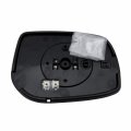 Driver Left Side Mirror Glass Assembly With Plastic Back Plate Heated Compatible 2009-2013 Toyota Corolla Matrix