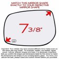 Driver Left Side Mirror Glass Assembly With Plastic Back Plate Heated Compatible 2009-2013 Toyota Corolla Matrix