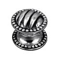 Vicenza Designs K1067 Sanzio Lines And Beads Knob Small Antique Silver 