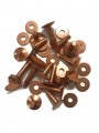Copper Rivets Burrs 1-inch No 9 Size 1 Pound A 95 Sets Rust-proof Ideal For Belts Halters Bridles Collars Leather-crafting Tack 
