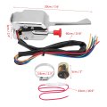 12v Street Hot Rod Turn Signal Switch Universal Chrome Flasher With Mounting Clamp For P021-ts