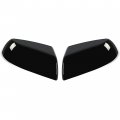 Hecasa Mirror Covers Caps Kit Compatible With 2007-2022 Toyota Tundra Crewmax Sequoia Glossy Black