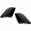 Hecasa Mirror Covers Caps Kit Compatible With 2007-2022 Toyota Tundra Crewmax Sequoia Glossy Black