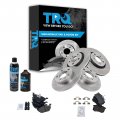 Front And Rear Semi Metallic Brake Pad Rotor Kit With Chemical Bka16076 For 1998 2002 Volkswagen Beetle 1999 Golf Jetta 