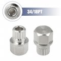 X Autohaux 34 18pt Hollow Wheel Lock Lug Nut Anti Theft Screw Removal Key For Bmw